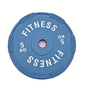 Gym Equipment Macaron Colored Large Hole Full Rubber Barbell Plates Unisex for Weight Lifting <b>Strength</b> <b>Training</b> - Product Image 6
