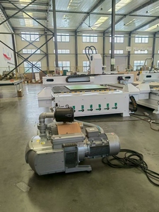 Bomba de vacío de paletas rotativas en seco sin aceite Golden Bridge de 5.5kw, 250m³/h, 200mbar, con marco para máquina CNC de router de madera - Product Image 6