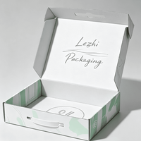 Boîte cadeau en carton rigide de luxe pliable de grande taille avec poignée en plastique, impression personnalisée