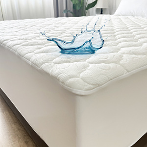 Funda de colchón impermeable acolchada, almohadillas acolchadas para refrigeración táctil tamaño queen, cuna, colchón de orina para bebé y protector de almohada - Product Image 1