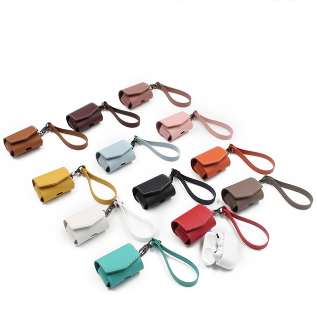 Luxury Leather Case Earphone Charging Box Case for Airpods Air Pods Pro