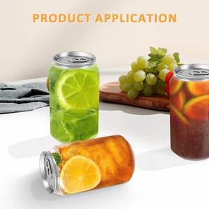 Personnalisé Pet 210ml 250ml 350ml 450ml 550ml Boîtes de jus en plastique transparentes Oem à sceller pour cocktail - Product Image 5