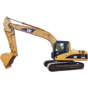 รถขุดตีนตะขาบ Caterpillar 320C มือสอง ขนาด 20 ตัน พร้อมบุ้งกี๋สำหรับงานก่อสร้าง - Product Image 1