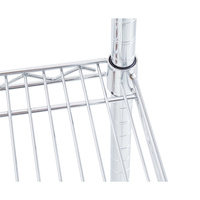 AMJ – étagère de rangement chromée pour cuisine et épicerie, présentoir à fils pour micro-ondes