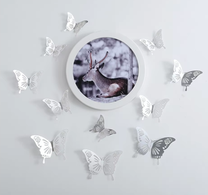 ช่อดอกไม้ประดิษฐ์ตกแต่งงานแต่งงาน วัสดุโลหะ ติดผนังได้ ช่อดอกไม้ตกแต่งแบบ 3 มิติ - Product Image 5