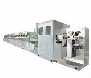 Machine de fabrication de lingettes humides à haute efficacité et design compact pour la fabrication de lingettes humides cosmétiques et hôtelières - Product Image 1