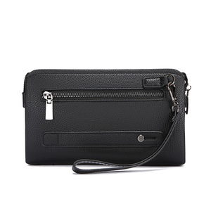 Borsa <span class=keywords><strong>da</strong></span> uomo di fascia alta <span class=keywords><strong>portafoglio</strong></span> antifurto di grande capacità con serratura per impronte digitali e chiusura a cerniera in PU - Product Image 5