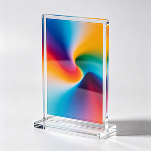 Support <span class=keywords><strong>de</strong></span> présentation en acrylique personnalisé avec impression UV, couleurs vives, décoration <span class=keywords><strong>de</strong></span> bureau, support <span class=keywords><strong>de</strong></span> présentation personnalisé avec photo/logo pour le bureau - Product Image 1