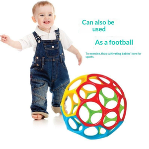 JunRong <span class=keywords><strong>Oball</strong></span> Classic <span class=keywords><strong>Ball</strong></span>, balle souple facile à saisir, jouet éducatif coloré pour le développement des bébés et des tout-petits - Product Image 2