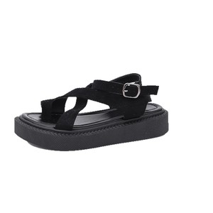 Sandales de plage à plateforme épaisse pour femmes, nouvelle collection été, avec lanières croisées et boucle d'orteil - Product Image 5