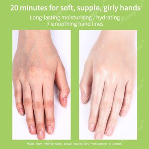 Wholesale Hand Skin Care <b>Gloves</b> Avocado and Perilla Leaf Hand Mask with Removable Finger Tips for Using During a Manicure - Product Image 5