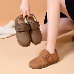 OEM Winter Warm Fur Upper Sneaker <strong>Slippers</strong> Adjustable Hook Loop Ankle Length Slides Anti-Slip Diabetic Adults Snow <strong>Boots</strong> - Product Image 2