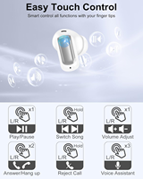 Écouteurs Stéréo Sans Fil (TWS) S74 en Gros, Écran LED, Basses HiFi 13mm, Contrôle Tactile, Intra-auriculaires, Logo Personnalisé OEM