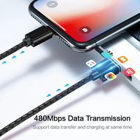 Vente en gros prix inférieur Usine d'électronique personnalisée Téléphone d'origine magnétique 3 en 1 Connecteur de type C Charge rapide Chargeur Câble de données