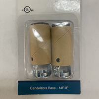 Douille de lampe à candelabre phénolique E12 homologuée UL, support de montage IP 1/8 pouce, support de lampe 75W 125V pour lustre