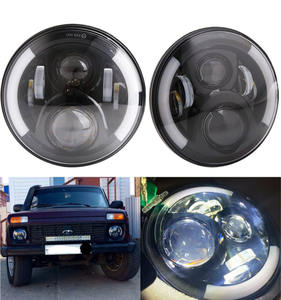 Phares LED H4 7 pouces 6000lm 60W 12V, Systèmes d'éclairage automobile, Garantie 2 ans, Ajustement universel 6000K, Fourniture directe usine - Product Image 4