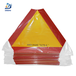 Logotipo personalizado SMV Placa de marcado trasero <span class=keywords><strong>Señal</strong></span> de triángulo <span class=keywords><strong>Señal</strong></span> reflectante Etiqueta de <span class=keywords><strong>señal</strong></span> de vehículo de movimiento lento - Product Image 2