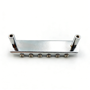 Puente de Guitarra de Aleación de Zinc Cromado con Selletas Ajustables para Guitarra FD <span class=keywords><strong>Jaguar</strong></span> Jazz Master - Product Image 3