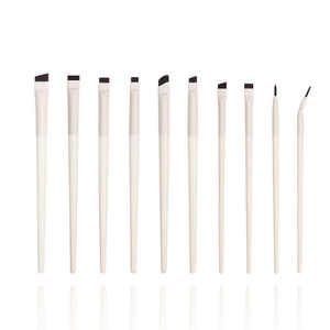 Pinceau à maquillage souple personnalisé pour eye-liner, poils synthétiques, manche en plastique, pour anticernes, baume à lèvres, détails, sourcils, pochoir, teinture - Product Image 2