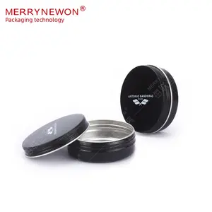 Customized 100g empty round metal cans for car wax hair oil can be printed in 100ml metal container packaging