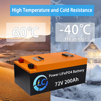 Batterie Lithium LiFePO4 en gros 48V 60V 64V 72V 100Ah 150Ah 200Ah pour Vélo Électrique, Tricycle Passager et Cargo, Tricycle à Trois Roues