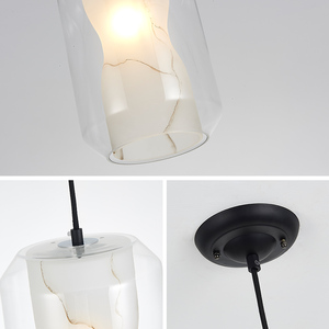 Nouveau produit lampe et <span class=keywords><strong>abat</strong></span>-<span class=keywords><strong>jour</strong></span> en verre avec motif en marbre lustre <span class=keywords><strong>suspension</strong></span> pour salle à manger <span class=keywords><strong>chambre</strong></span> à coucher - Product Image 6