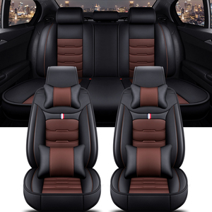 Set Completo <span class=keywords><strong>Coprisedili</strong></span> Universali per Auto in Ecopelle PVC con Cuscino per Sedile e Rivestimenti per Sedili Auto - Product Image 5