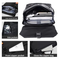 Sac à dos pour homme tendance, sac à dos de voyage décontracté haut de gamme, sac à dos pour ordinateur portable imperméable, sac à dos léger