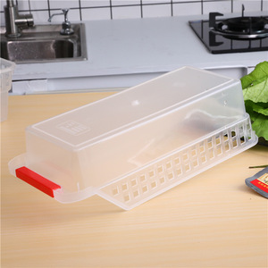 Cajas organizadoras de cajones fáciles de clasificar, cajas de almacenamiento de plástico para cocina, cajas de almacenamiento transparentes y gruesas para refrigerador - Product Image 4
