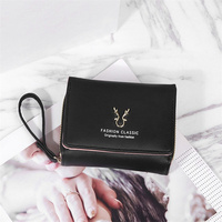 Dompet tangan wanita Fashion dompet ritsleting wanita kulit imitasi Rfid kustom dompet
