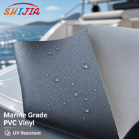 Tissu vinyle PVC de qualité marine en gros, résistant aux UV 650H+, imperméable, pour sièges de yacht, intérieur de camping-car et mobilier d'extérieur