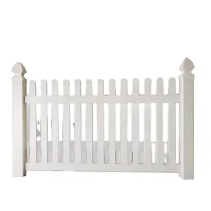 Widely Used Villa fence pickets plastic pvc white plastic