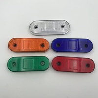 Nouvelles feux de position latéraux LED ENSAITE multicolores 12V 24V ovales étanches avec 2 trous de fixation pour camions et remorques universels