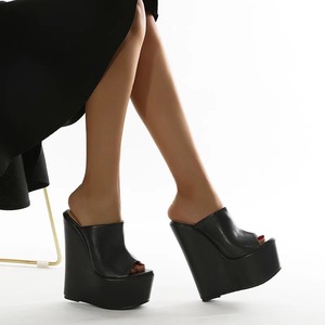 Nouvelles tongs tendance <span class=keywords><strong>euro</strong></span>-américaines 2024, talons hauts de 16 cm - Product Image 4