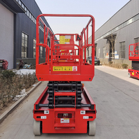 Plateforme élévatrice mobile à ciseaux électrique sur roues, batterie au lithium OEM, 8m, 10m, 12m, 14m, 16m, 24V