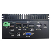 Mini PC Industrial HVAEIPC HW-C576, Intel Celeron/I3/I5/I7 de 4 Núcleos, Almacenamiento DDR4 SSD+HDD, COM*4/COM1/2, USB 2.0/3.0, Multi-OS, 128GB