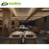Meubles commerciaux de luxe Ensembles de restaurant sur mesure avec siège de banquette de bar et table à manger