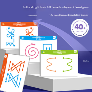 Links/Rechts Hersenontwikkeling Educatief Papierspeelgoed <span class=keywords><strong>4</strong></span>-jarigen Hele Hersenen Denken Training Concentratie Actie Gemaakt China - Product Image 4