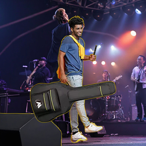 Kit borsa per strumenti musicali con <span class=keywords><strong>fodera</strong></span> in PVC impermeabile leggero per chitarra e basso con funzione USB alla moda - Product Image 6