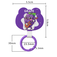 Nouvelle coque de téléphone personnalisée créative, design de dessin animé mignon, ne tombe pas facilement, avec cordon épais et boucle en métal