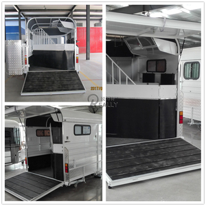 중국 <span class=keywords><strong>2</strong></span> 말 각도로드 트레일러 표준 호주 표준 말 트레일러 말 적재 카트 - Product Image 5