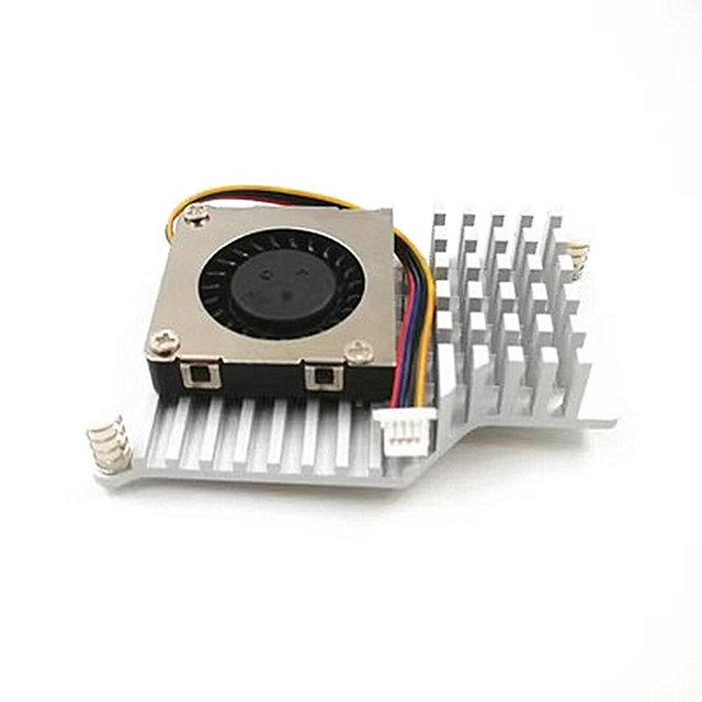 Raspberry Pi 5 Accessory Active Cooler Fin Heatsink Speed Adjustable PWN Fan Cooling Heat Sink Radiator