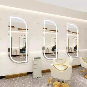 Nuevo Espejo <span class=keywords><strong>de</strong></span> <span class=keywords><strong>Pared</strong></span> con Iluminación LED <span class=keywords><strong>para</strong></span> Salón <span class=keywords><strong>de</strong></span> Belleza, Estilo Dorado, <span class=keywords><strong>de</strong></span> Gran Tamaño, <span class=keywords><strong>para</strong></span> Peluquería y Maquillaje - Product Image 1