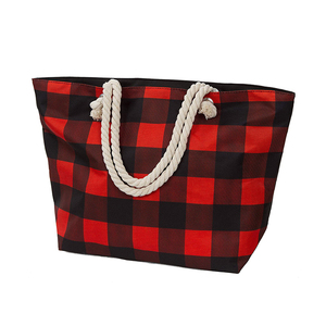 Personalizado Buffalo Plaid bolso de compras del bolso de hombro para las mujeres - Product Image 2