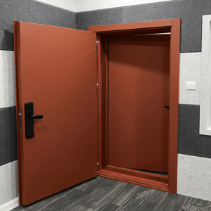 Porta Acustica Y-H in Acciaio Ecologico Rosso Mattone, Insonorizzata 35dB, Spessore 10cm, Doppia Guarnizione, per Interni/Esterni, Direttamente dalla Fabbrica - Product Image 5