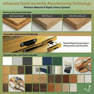 Estantería vertical estrecha de 3 niveles, de madera, independiente, delgada, abierta, para el hogar, oficina, dormitorio, sala de estar - Product Image 6