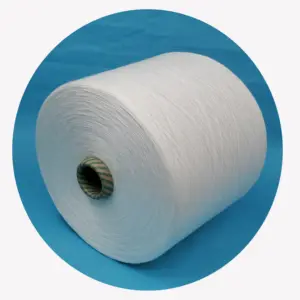 100% Biodegradable y Compostable de maíz blanco de fibra PLA hilo para ropa