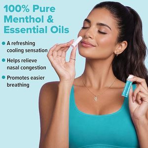 Inhalador <span class=keywords><strong>Nasal</strong></span> de Aroma a Menta de Invierno de Larga Duración, Capacidad de 2 ml, Carcasa de PP Libre de BPA, Núcleo de Mecha de Algodón <span class=keywords><strong>para</strong></span> Aromaterapia Diaria y Energía - Product Image 3