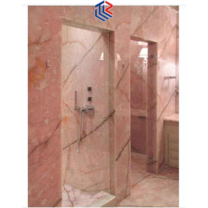 แผ่นหินโอนิกซ์สีชมพูบริสุทธิ์หินธรรมชาติสีกุหลาบนิลสำหรับตกแต่งวิลล่าหรือออกแบบกราฟิก - Product Image 1