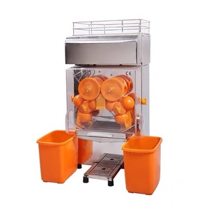 Nouvelle machine à jus d'orange automatique en acier inoxydable pour usage commercial, restaurant, moteur électrique 120W, 20 oranges/minute, 1 - Product Image 2